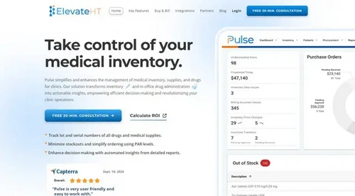 Screenshot of ElevateHT website